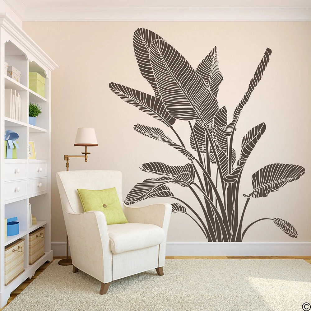 

Bird of Paradise Tropical Plant Flower Wall Sticker Decal Nature Woodland Wildlife Flora Living Room Bedroom Home Decor