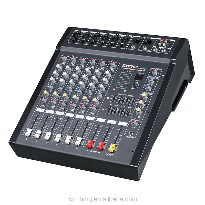 

BMG Classical Design 6 Channel Audio Studio Mixer/Mixer Studio with Amplifier