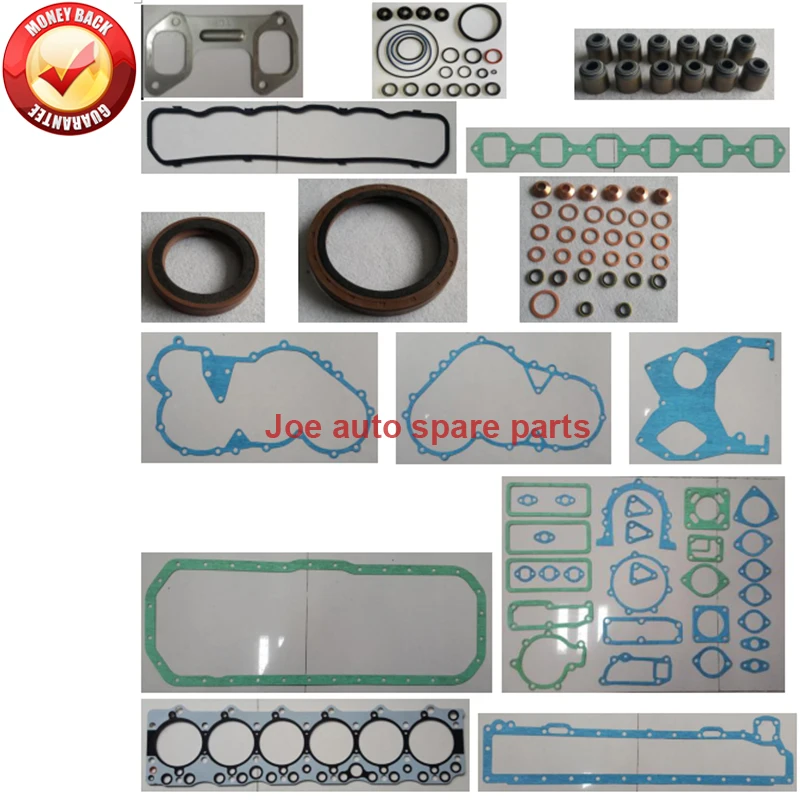 Engine Full gasket set kit for Isuzu engine: 6BF1 6130CC