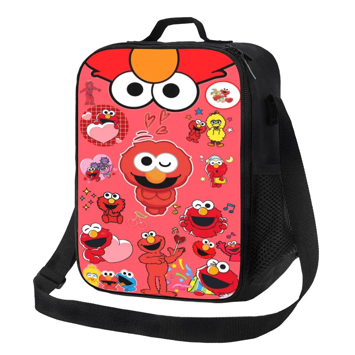 Сумка для обеда Custom Cookie Monster ELMO для мужчин и женщин, теплосберегающая изолированная сумка-холодильник для взрослых, для офиса