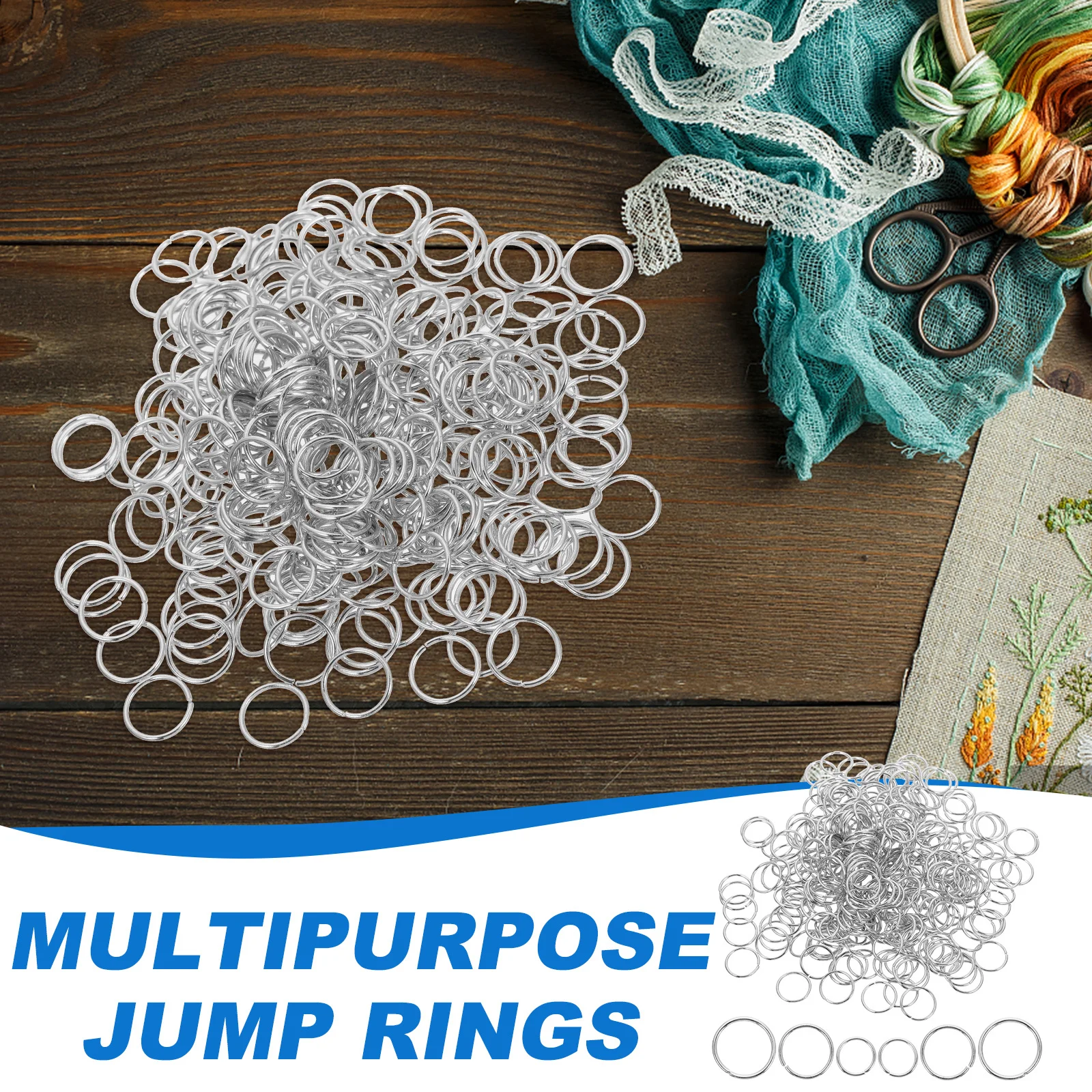 

3 Packs Metal Jump Rings Split Ring Bracelet Necklace Clasp Round Connectors Jewelry Making Accessories Diy Connector