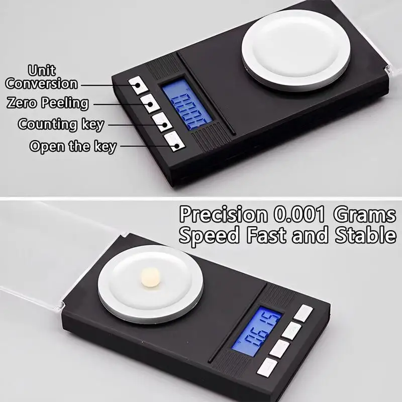 Mini Digital Pocket Scale Counting Mg Scale For Weighing Powders Digital Weighing Scale Milligram For Powder Medicine Jewelry