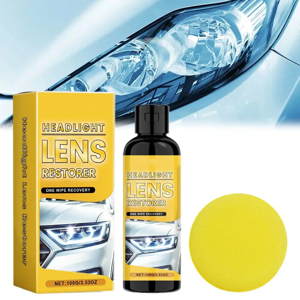 Płyn do polerowania reflektorów samochodowych, polimer, środek do czyszczenia reflektorów samochodowych, produkty do renowacji i naprawy aut, agent R5T4