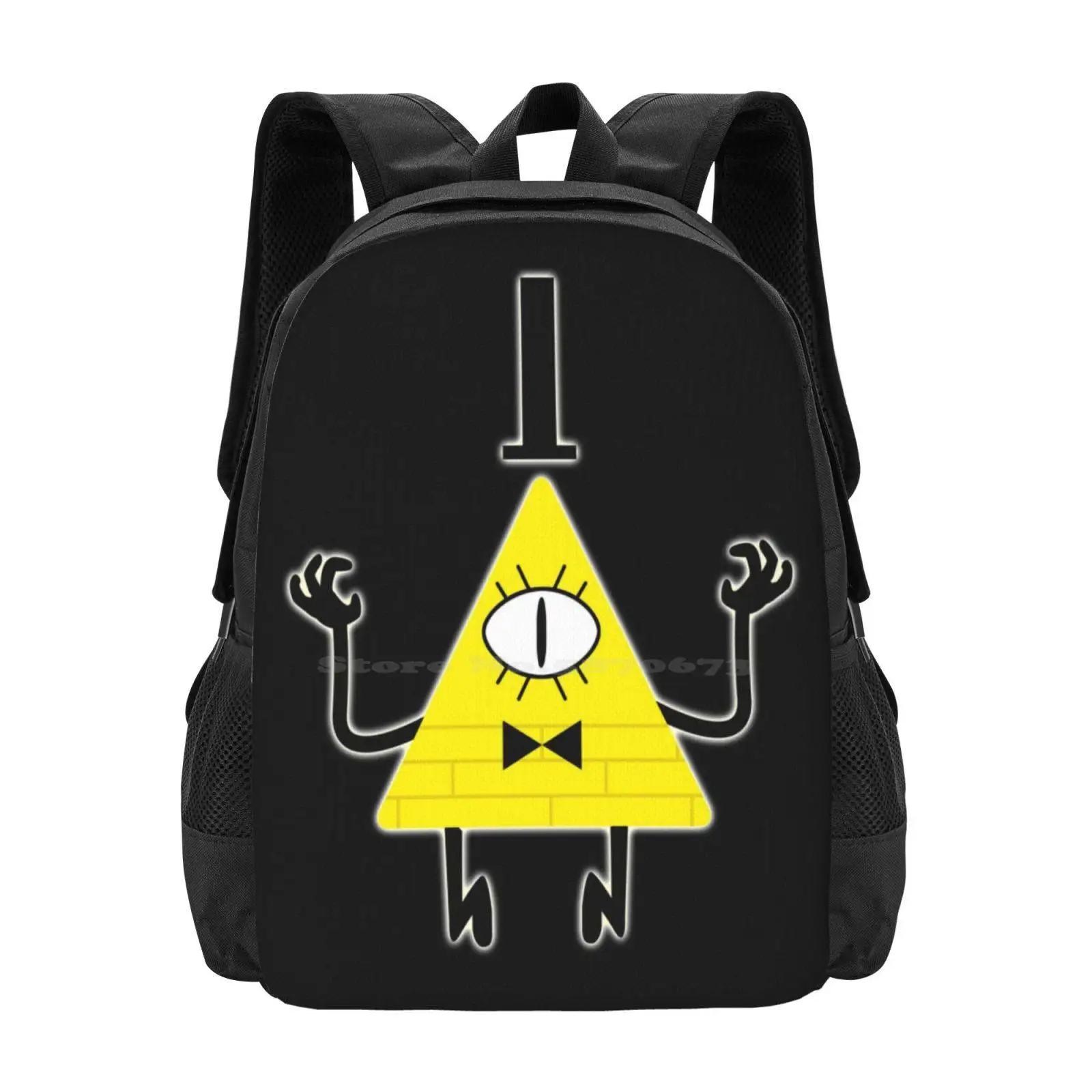 Bill Cipher Hot Sale Schoolbag Backpack Fashion Bags Billcipher Bill Cipher Mysteryshack Spooky