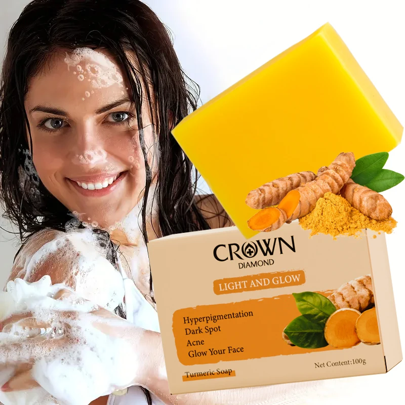 Beauty Radiant Skin Soap with Turmeric  Moisturizing & Brightening for Underarms Neck Armpits Knees Elbows & Intimate Areas