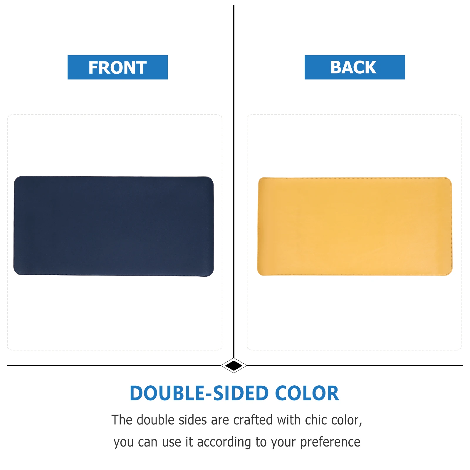 

Large Mouse Pad For Home Office Gaming Nonslip Keyboard Mat Table Protector Double Sided Smooth Surface Computer Desk