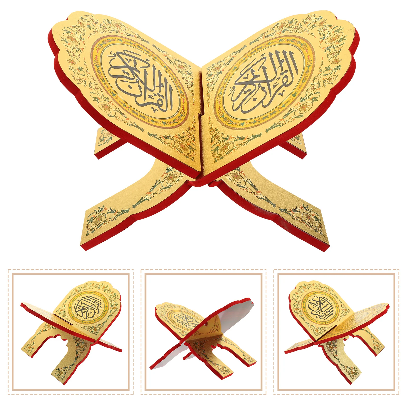 

Vintage Wood Quran Book Stand For Home Office Library Reading Holder Classics Bible Shelf Desk Organizer Book Storage Rack