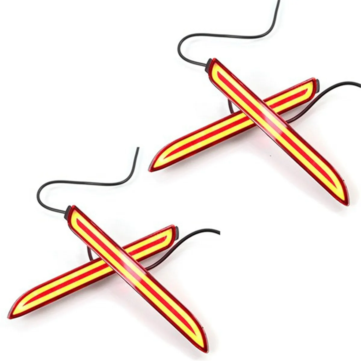 

2 пары светодиодных отражателей заднего бампера автомобиля, задний стоп-сигнал для Wish Sienna Isf Gx470 Rx300