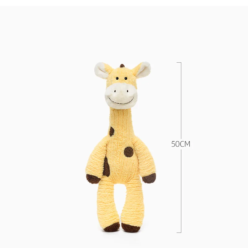 

50cm Cuddly Giraffe Plush Toy Soft Snuggly Stuffed Animals for Children Cute Giraffe Doll Kids Birthday Gift Home Decor