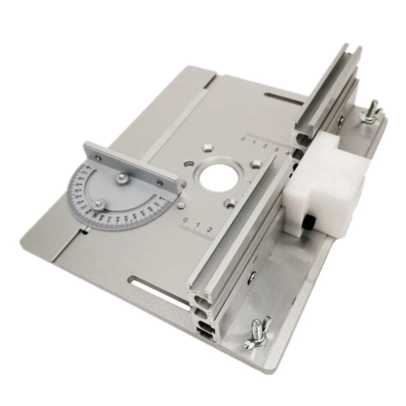 

Router Table Insert Plate Miter Gauge For Woodworking Benches Table Saw Multifunctional Trimmer Engraving Machine