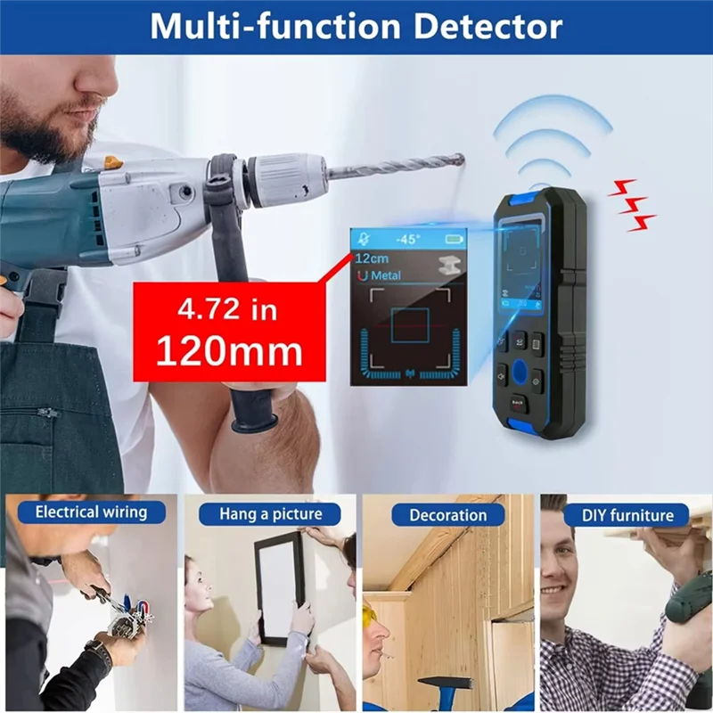 

FEDI-NF-518 Настенный металлоискатель ЖК-дисплей с позиционирующим отверстием для живых проводов переменного тока, металлические деревянные шпильки