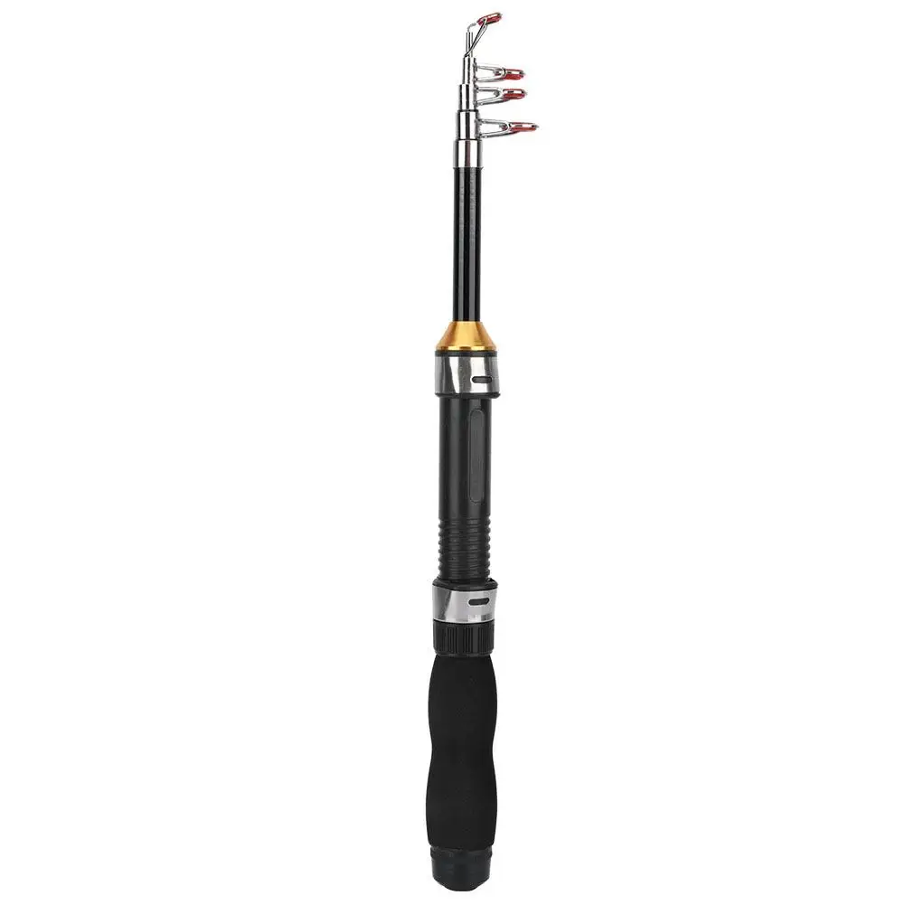 Mini canna da pesca portatile con canna da mare-1M/1.2M/1.5M/1.9M/2.1M/2.3M, Design piccolo e corto