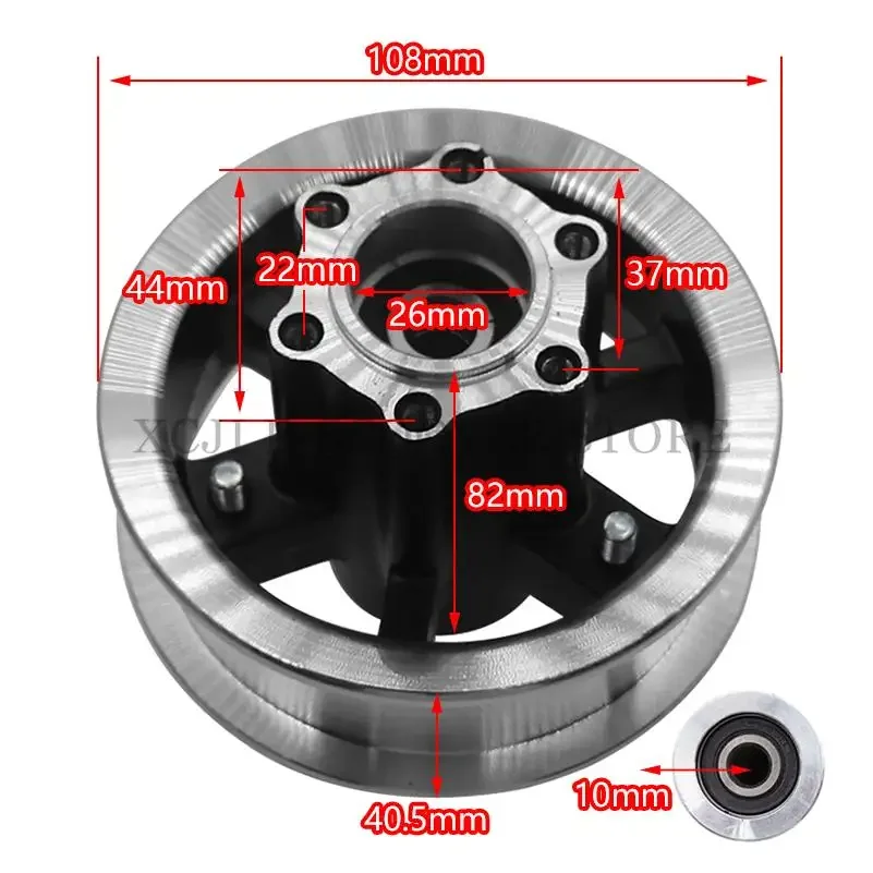 Electric Scooter 200x50 Tire with wheel hub for Razor Scooter E100 E150 E200 eSpark Crazy Cart scooters