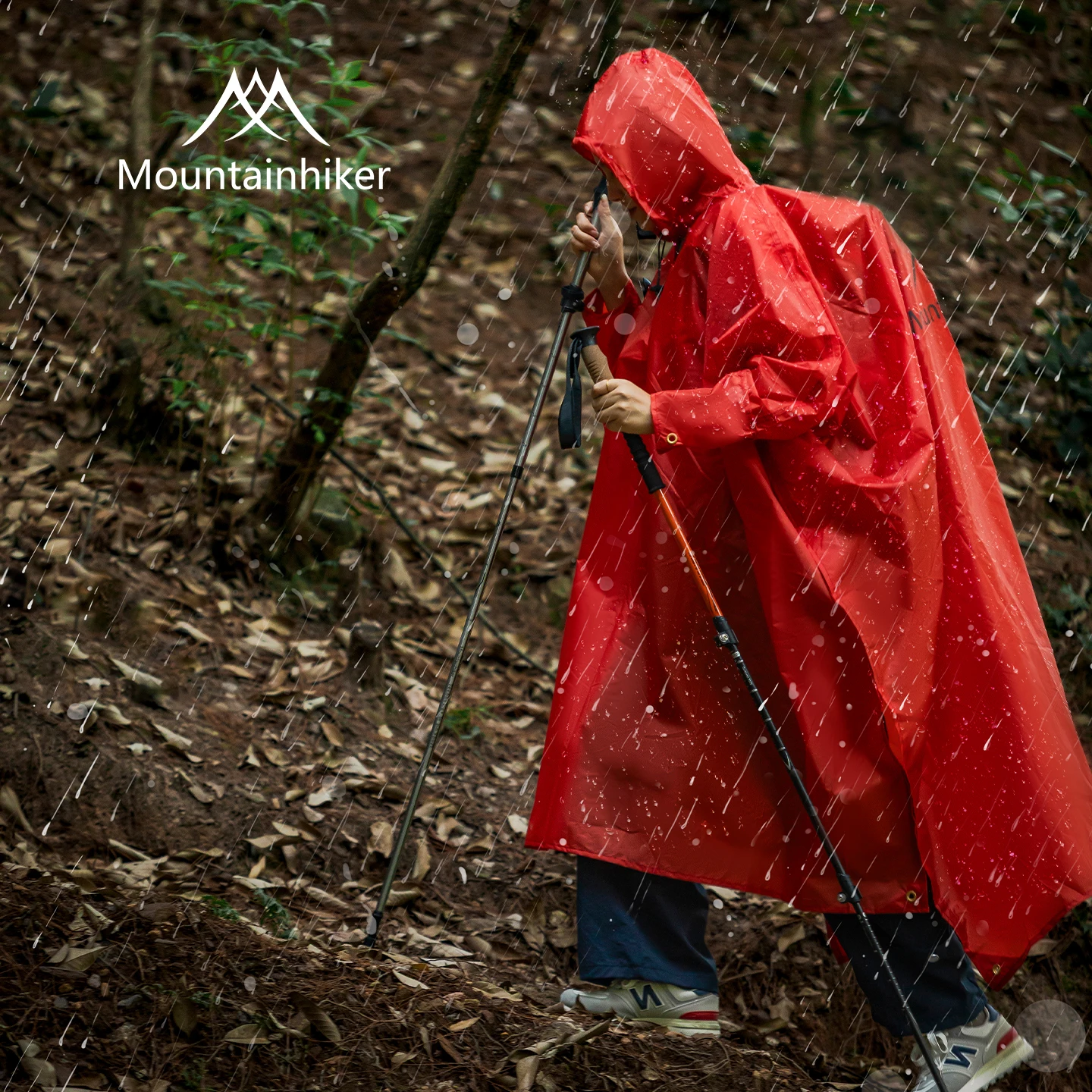 

Outdoor Camping Hike Raincoat Mountainhiker Ultra-Light Multi-functional Fishing Gear for Trekking 3-in-1 All-Weather Rain Cape