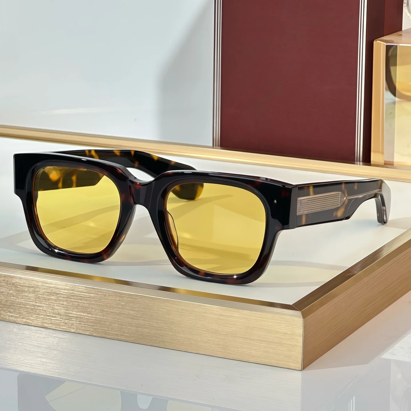 

Солнцезащитные очки JMM ENZO для мужчин и женщин, унисекс, толстые ацетатные брендовые мужские очки, современные модные уличные квадратные очки Óculos sol masculino