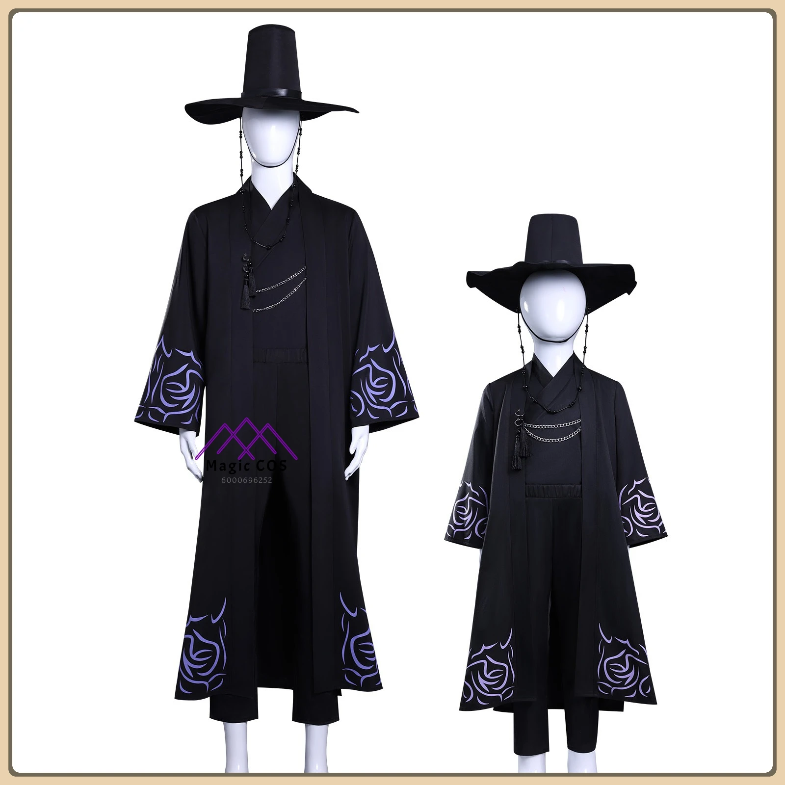 

K-POP Demon Boy Group Costume Cool Leather Outfit + Skull Mask + Wig Full Set Adult&Kids Sizes Clothes for Halloween Party Suit