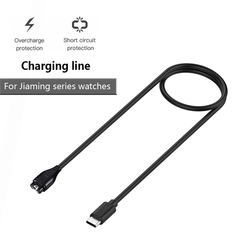 USB Type C Charging Cable for Garmin Fenix 7 7S 7X 6 6S 6X Pro 5S 5X 3 4S 935 945 245 Venu 2 Charger Plug Cover Case