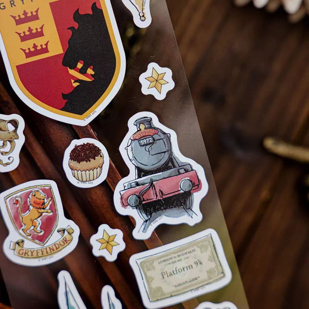حقيقية هاري بوتر البيت سلسلة تذكرة حامل ملصق هوجورتس الكرتون ملصقات للمخططين المجلات الغيتار الهاتف ديكور مائي #4