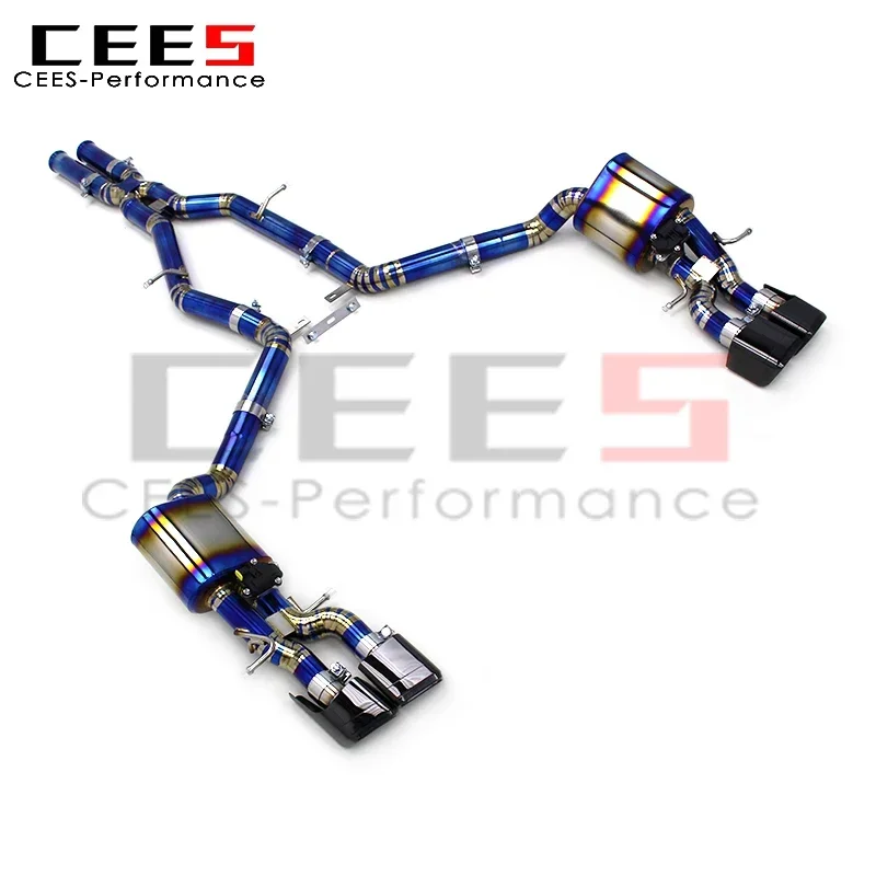 CEES Valve Catback Exhaust for Mercedes-Benz CLS63 AMG 2007-2017  Titanium Escape Exhaust Pipe Racing Sport Car Muffler System