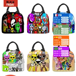 8inch Sprunki Lunch Bag Shoulder Bags For Students Crossbody Bags Large Capacity Lunch Bag Sprunki Box Lunch Bags Cartoon Bags