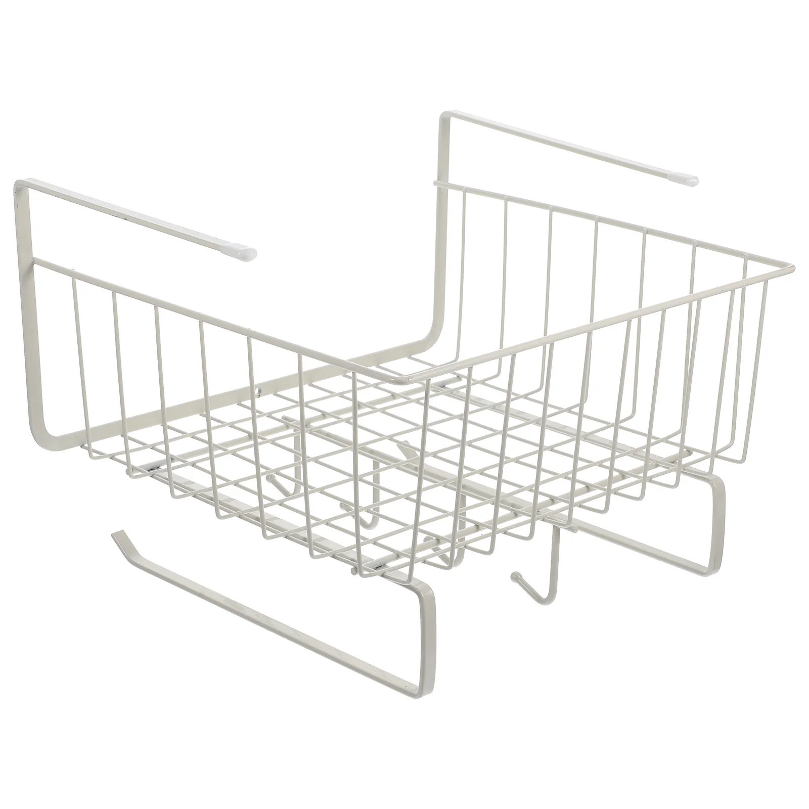 

Kitchen Hanging Organizer Iron Basket Multi-Function Cabinet Hanging Storage Rack Under Shelf Storage Basket Kitchen Cabinet