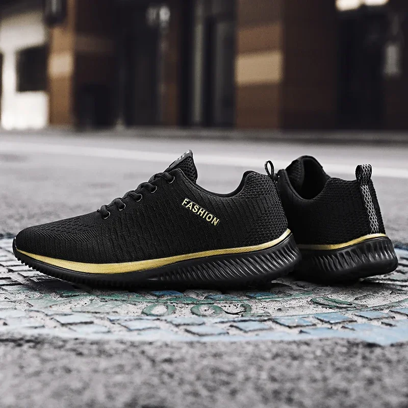 

Men's Running Shoes Breathable Lightweight Comfortable Casual Slip-On Walking Sneakers Outdoor Tenis