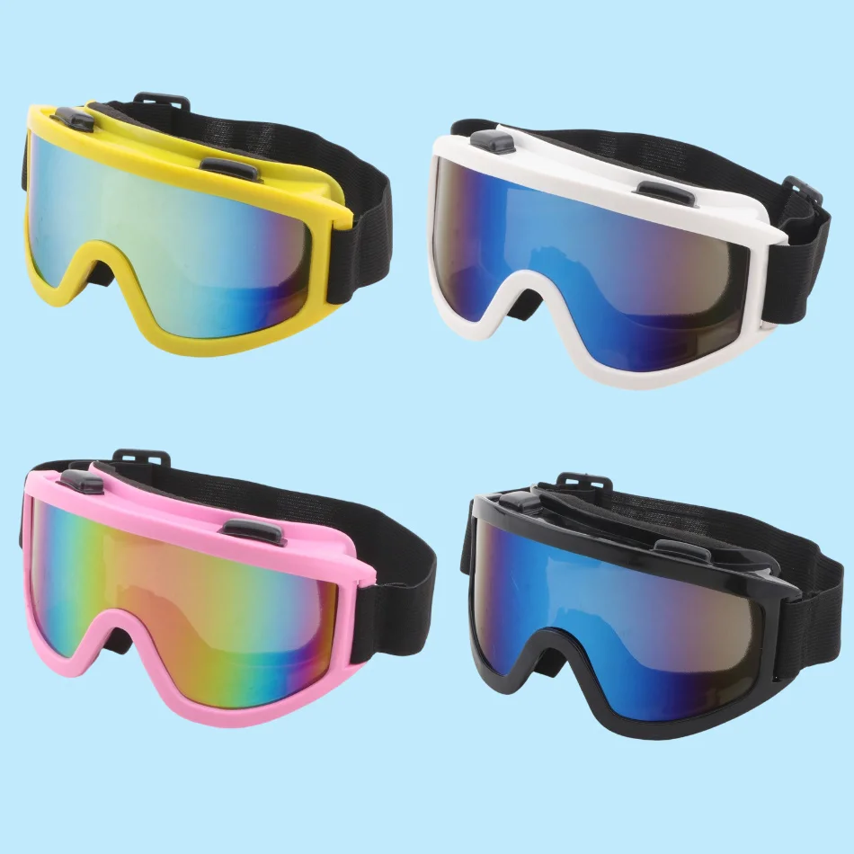 

Large Frame Ski Goggles with Colorful Lens Anti-Collision Anti-Glare Lens Outdoor Sport Snow Snowboard for Snowboarding Skiing