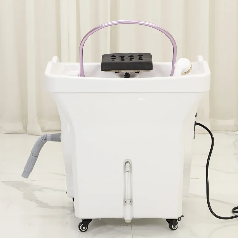 Mobile Head Therapy BasinPortable Salon Head Spa Equipment Mobile Hair Washing Portable Massage Shampoo Bed Basin