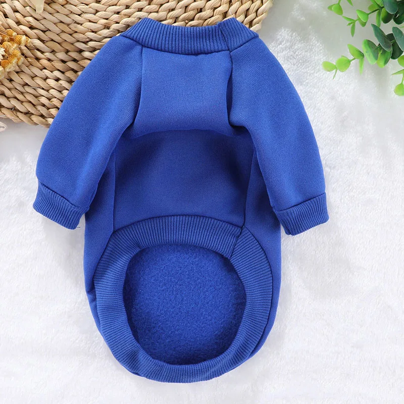 Dog Hoodies Clothes Winter Solid Pet Clothing Sweater For Small Dogs York Puppy Hoodies Costume Black Blue Red Pet Sweatshirt XL