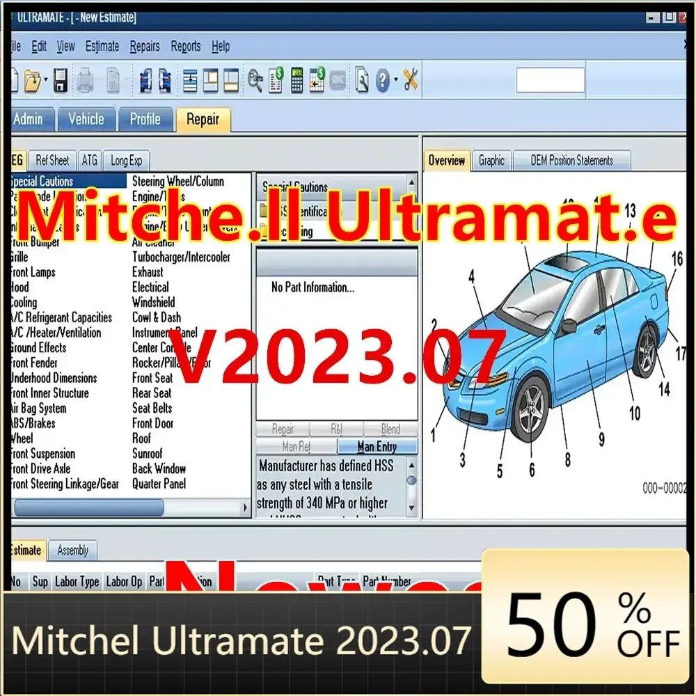 2024 Hot Sale Nestest Mitchel Ultramate 2023.07 COMPLETE ADVANCED ESTIMATING SYSTEM Patch Unexpire Install Video Repair Software