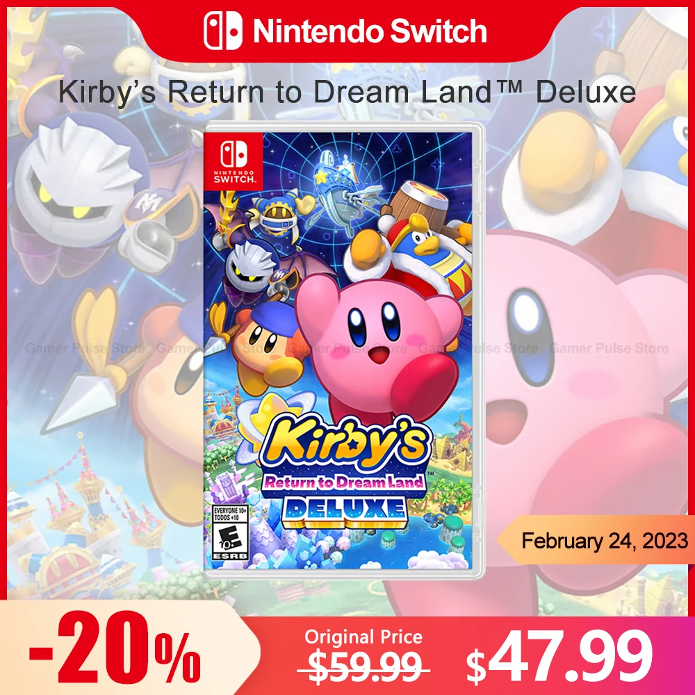 Kirby Return to Dream Land Deluxe Nintendo Switch Games Deals 100% Official Original Physical Game Card for Switch OLED Lite