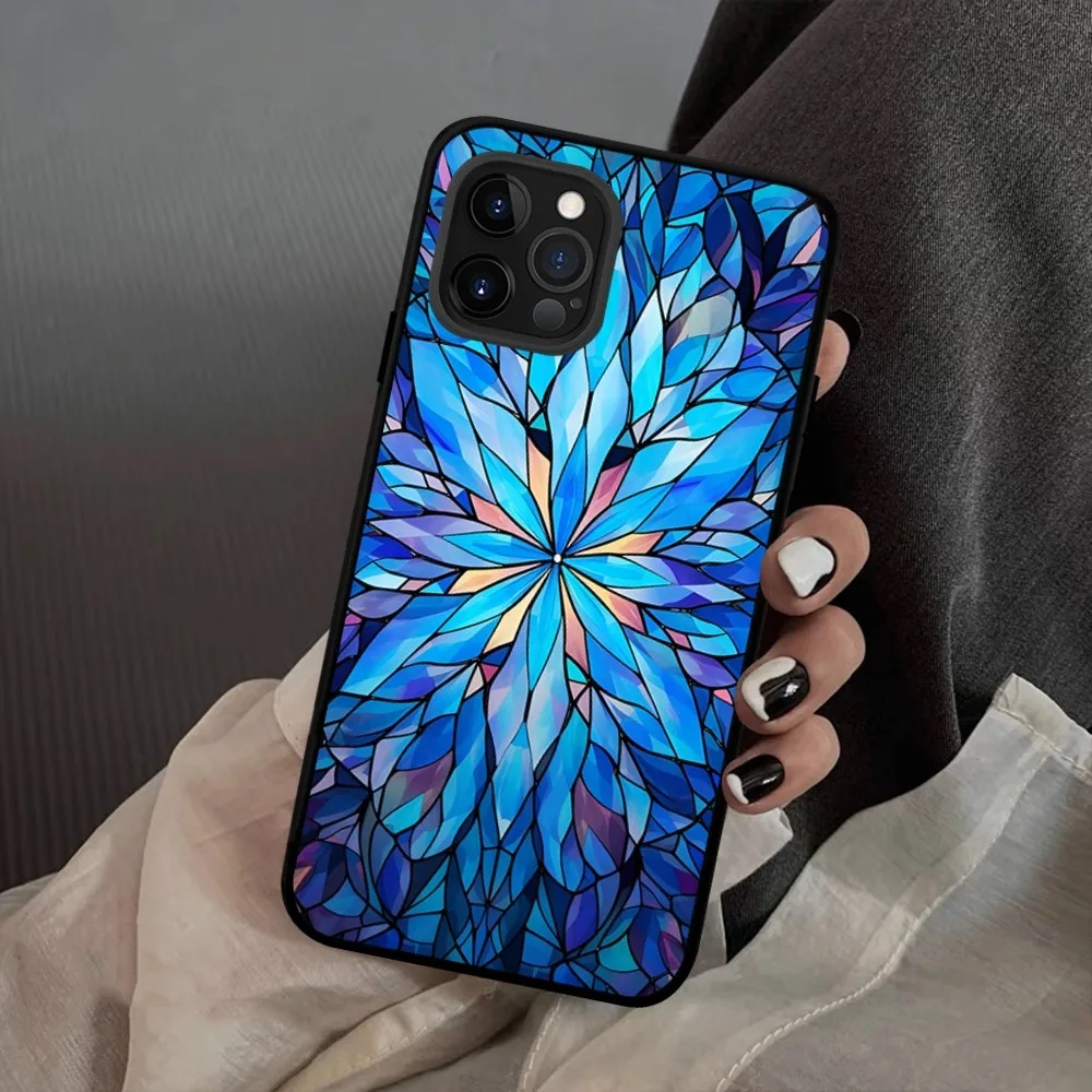 Stained Glass Texture Phone Case For IPhone 15 14 11 12 13 Mini Pro XS Max Cover 6 7 8 Plus X XR SE 2020 Funda Shell