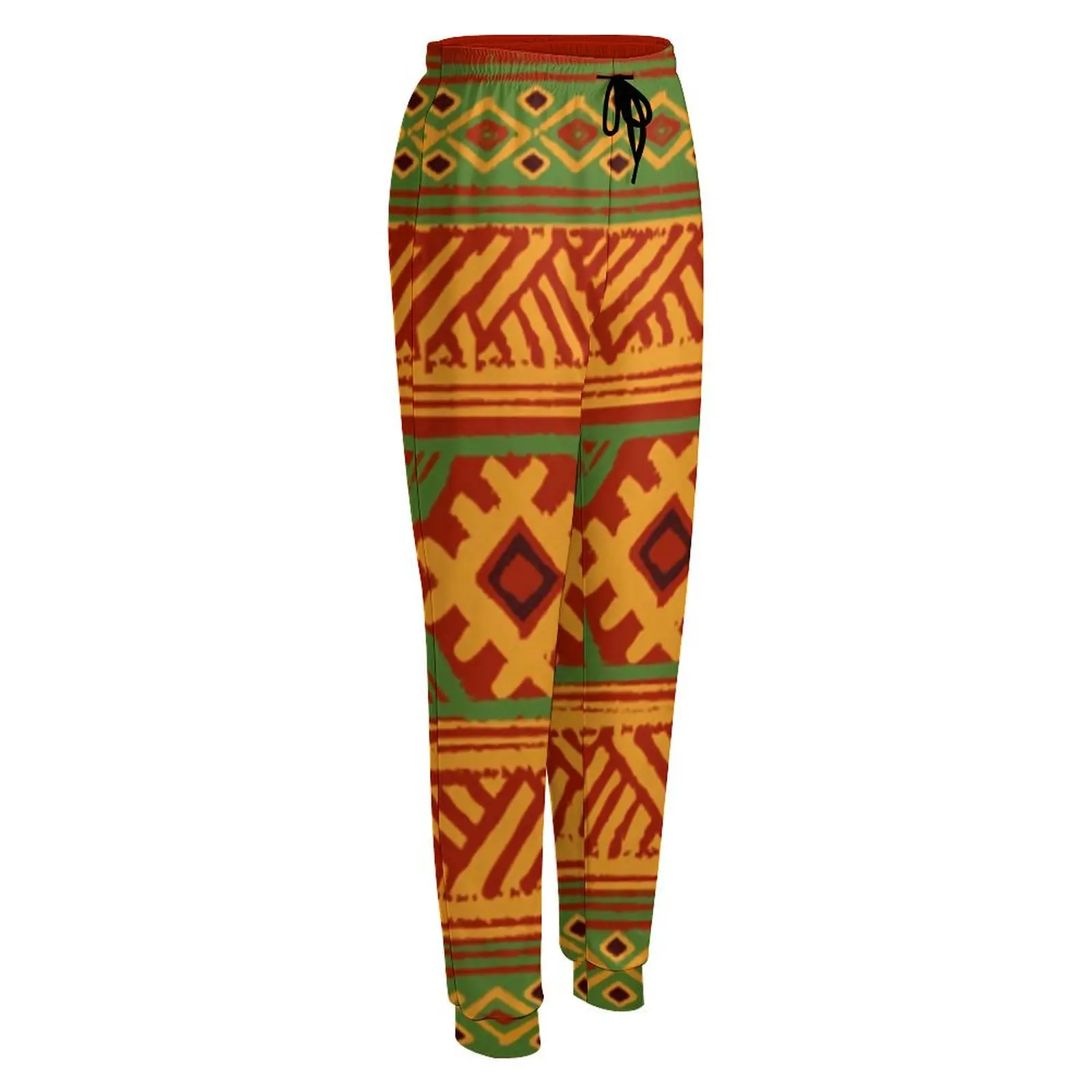 Vintage Ethnic Jogger Pants Abstract Art Vintage Oversize Joggers Spring Women Pattern Streetwear Trousers