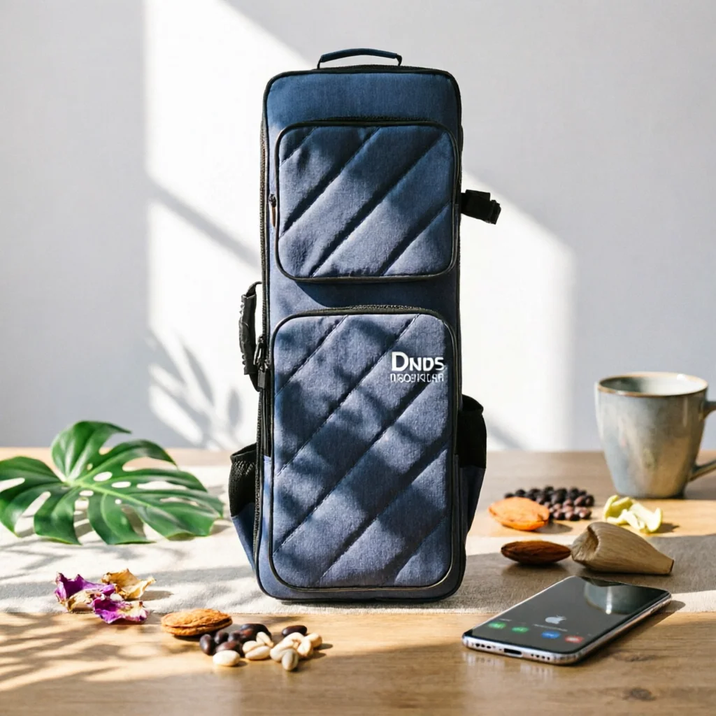 Double Flute Carry Bag Padded Flute Bag Case with Pocket Zippered for Students, Rehearsals, Travel