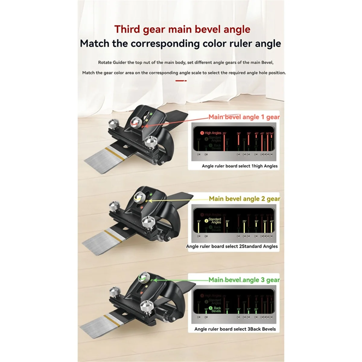 H-W Adjustable Angle Sharpening Stand Quick Positioning Sharpening Fixture for Woodworking Chiseling and Planing
