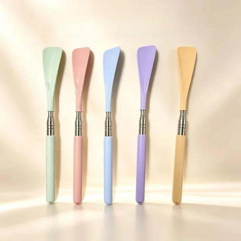 Telescopic Stainless Steel Shoe Horn, Portable Extendable Shoe Helper for Home Travel