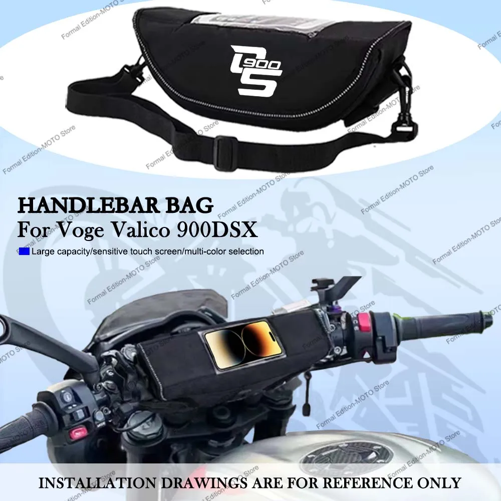 

For Voge DSX 900 DS900X 900 DSX 2024 Motorcycle accessories Waterproof and Dustproof Handlebar Storage Bag Navigation Bag