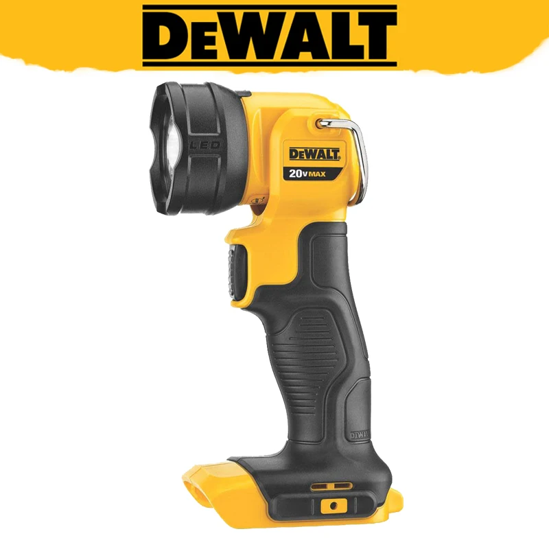 DEWALT DCL040 20V MAX LED Cordless Work Light Rotatable Integral Hook Hands-free Flashlight Outdoor Camping Lighting Tools