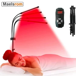 Four Tube 144LED 660nm850nm Band Combination With Back Massage InstrumentTripod Red Physiotherapy Light Relieve Pain And Fatigue