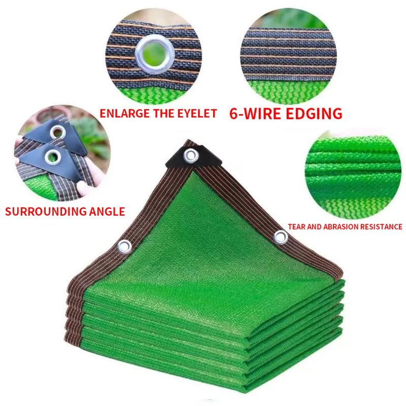 12pin nero verde parasole rete ombreggiatura 85 ~ 90% pianta serra copertura recinzione rete schermo Privacy giardino capannone solare esterno