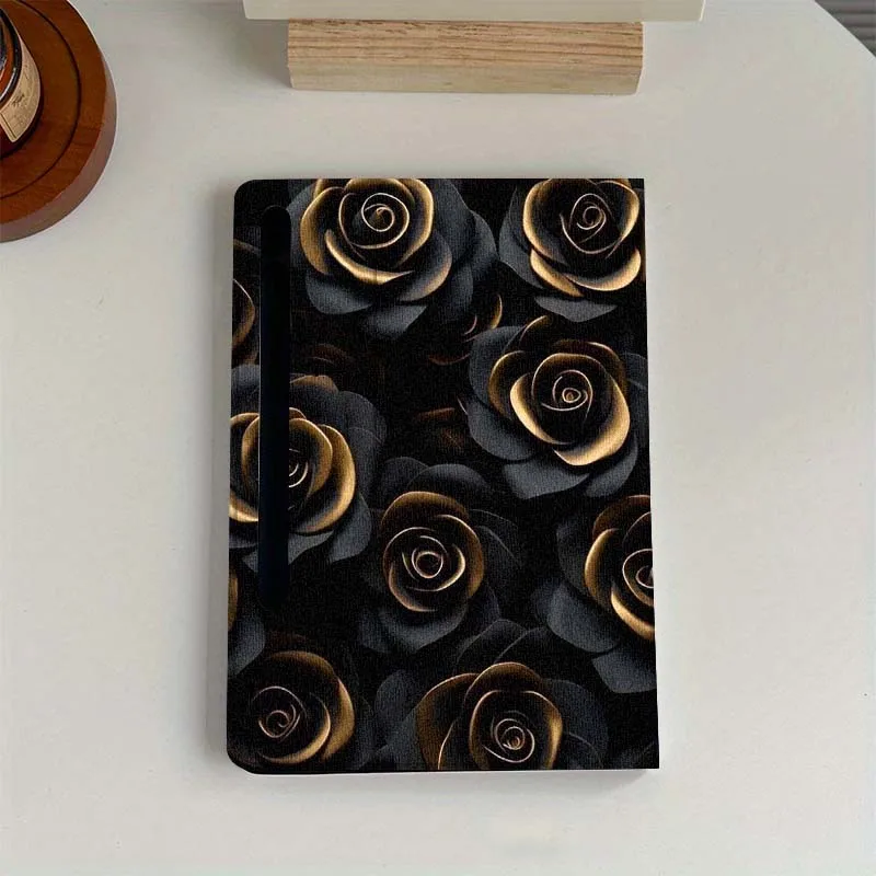 

Popular Glossy Rose Flower Gift For Samsung Galaxy Tab S6 S7 S8 S9 S10 FE Plus Lite Soft Flexible Support Tablet Case