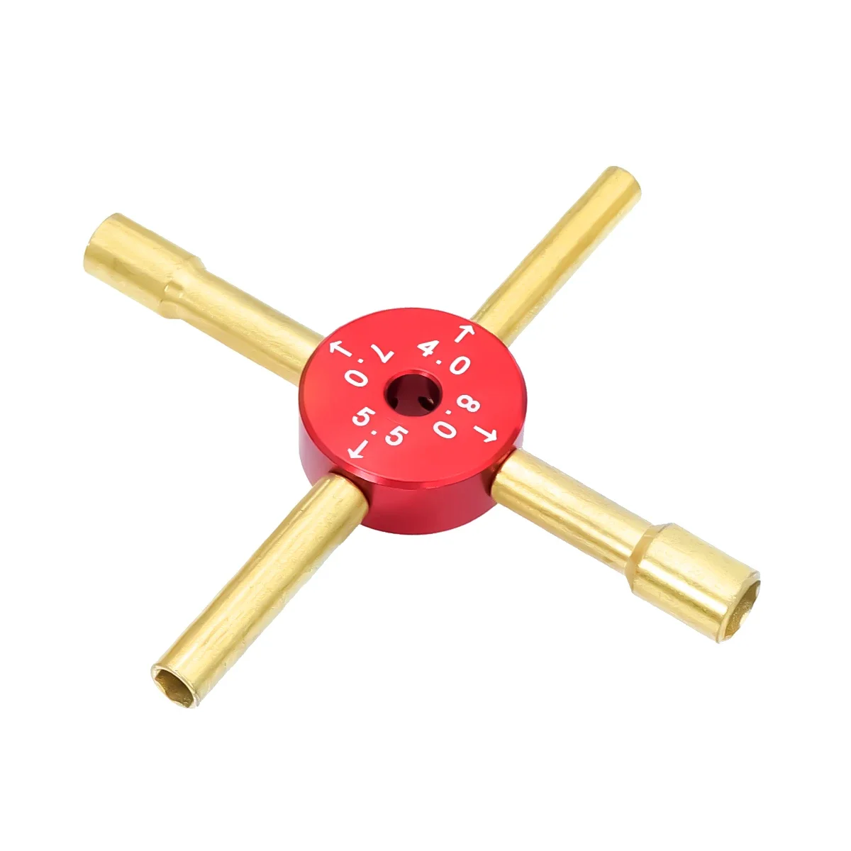 4 IN 1 Hex Socket Cross Wrench Nut Driver Tools For 1/10 1/16 RC Car Crawler 4mm 5.5mm 7mm 8mm Replacing Tyres Repair Tools view 5