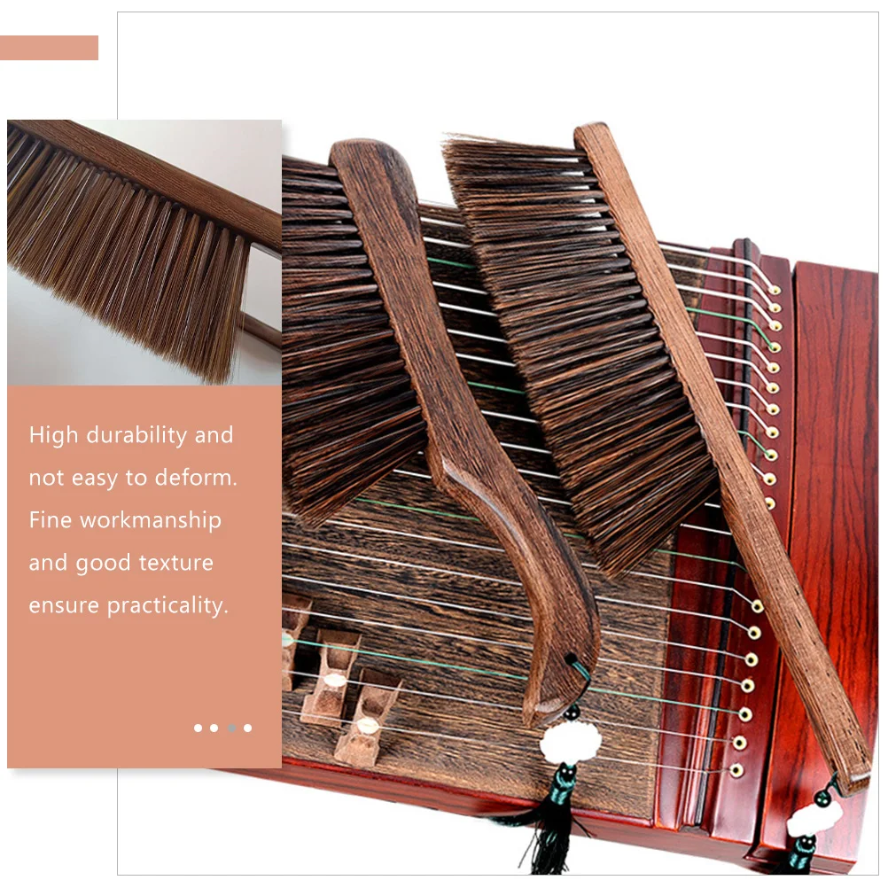 

2 Pcs Guzheng Brush Cleaning Broom Dust Cleaner Instrument Brushes for Musical Instruments Removal