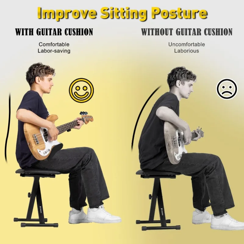 1Pc Professional Guitar Leg Cushion Playing Rest Pad Classical Foot Accessory For Posture Equipment Easy To Carry Guitar Leg Pad