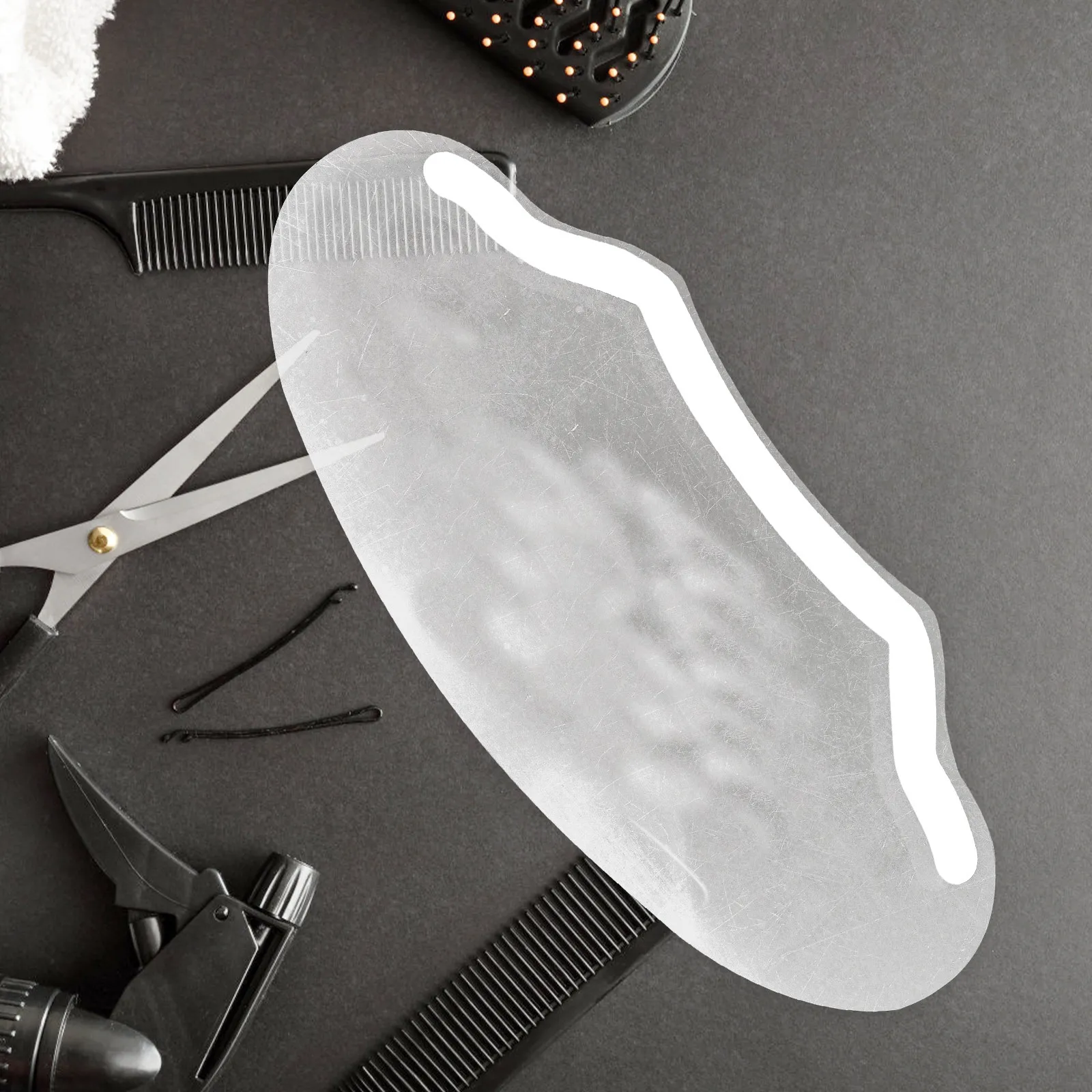 

50Pcs Hair Cutting Eye Shields Transparent Plastic Visor Salon Makeup Protector Disposable Haircutting