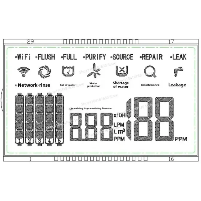 Dual Display Control Box Pure Water Quality TDS Detection Intelligent Monitoring Water Purifier Circuit Board Display