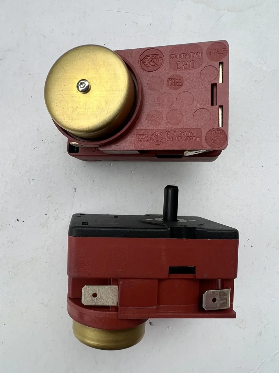 Interruptor Temporizador de 90 Minutos con Campana para Whirlpool, Eje en D de 1/4, 120VDC 16A, Repuesto para COUPATAN C20