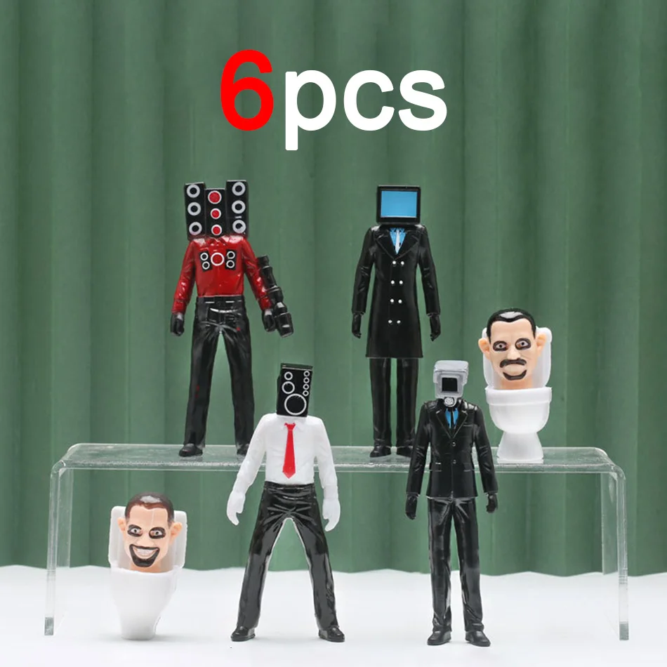 Skibidi Toilettenmann Kamera Mann Figur TV Mann Lautsprecher Mann Modell Kameramann Actionfiguren Dekorationen PVC Puppe Spielzeug Sammlerstück