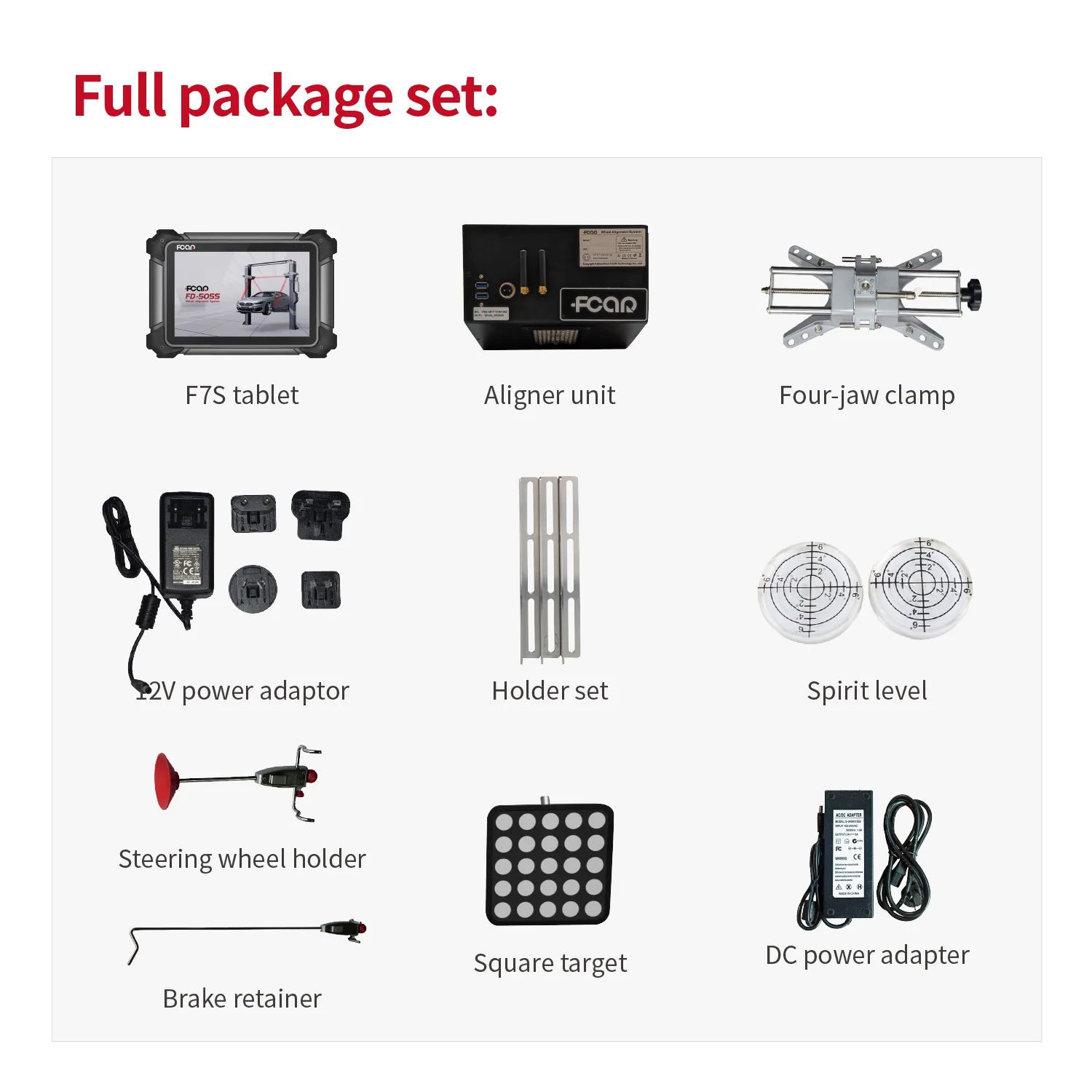 Fcar FD505S Car Repair Tools Suspended Type Portable Tire Aligner System Multiple Languages 5 Cameras Wheel Alignment Machine