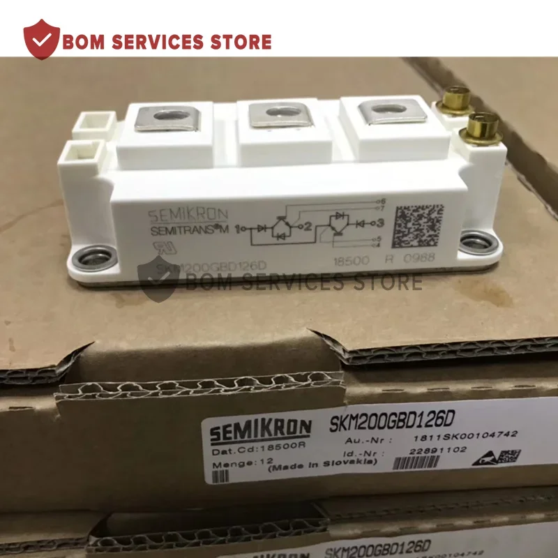 SKM150GB123D SKM200GB124D SKM200GB125D SKM200GB126D وحدة أصلية جديدة